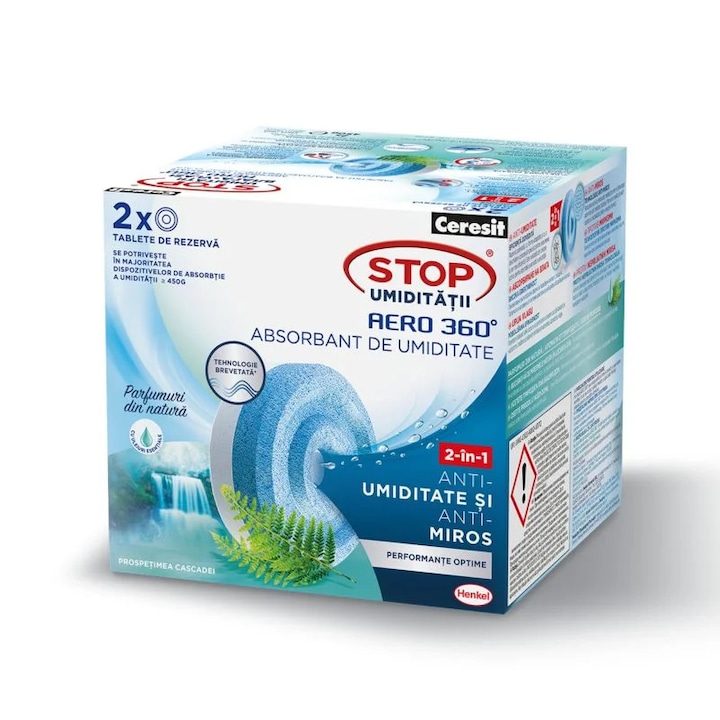 Tableta cu aroma lavanda pentru aparat de dezumidificare Ceresit, Pachet 2 bucati