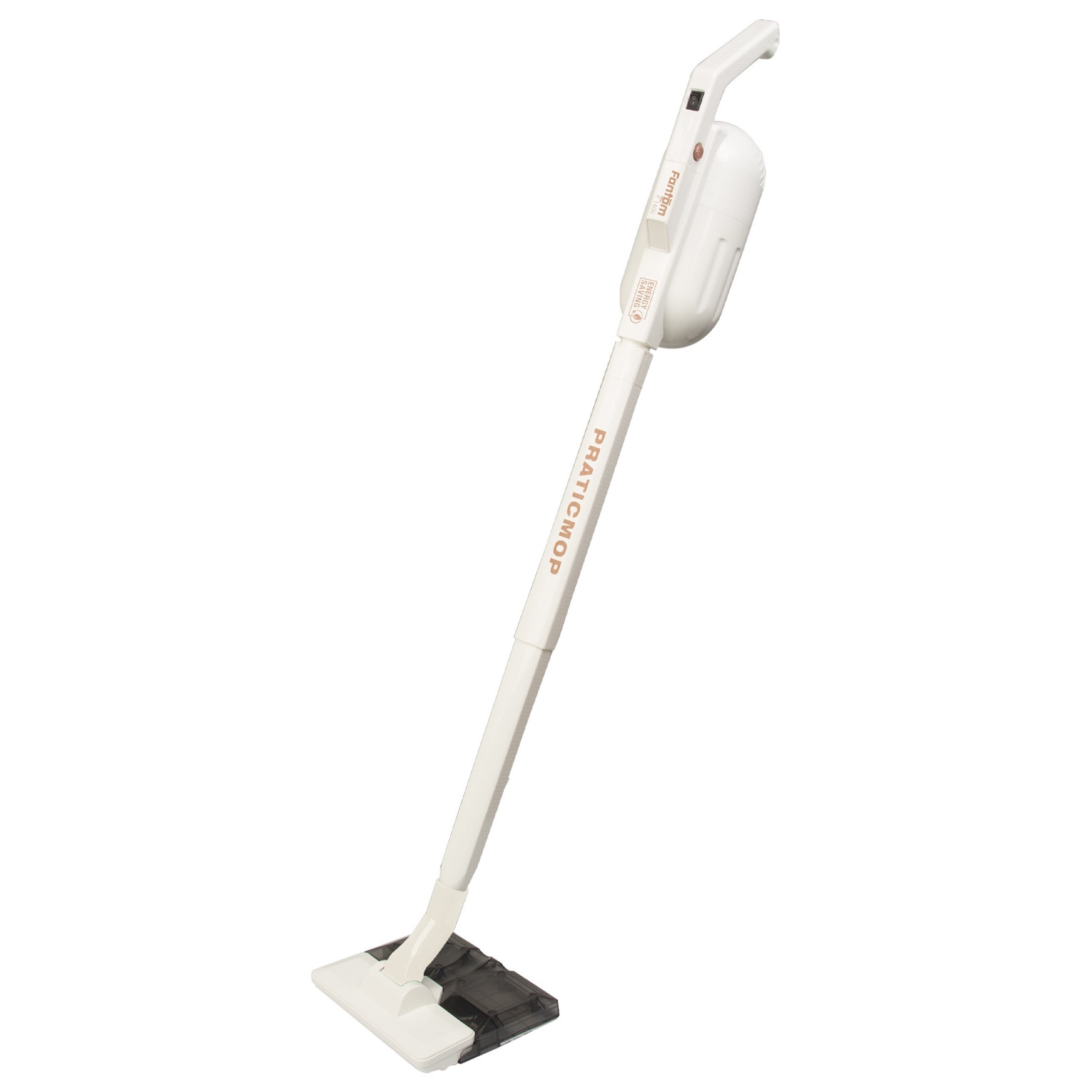 Aspirator vertical cu fir, Fantom Praticmop P1400, functie de mop, 500W, 1lt, Alb