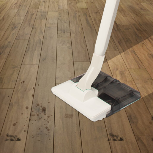 Aspirator vertical cu fir, Fantom Praticmop P1400, functie de mop, 500W, 1lt, Alb
