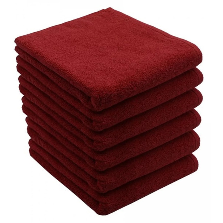 Set 6 x Prosoape de mana grecesti pudrate, 50x90 cm, 225 gr, 100% bumbac, prosoape spa si hotel