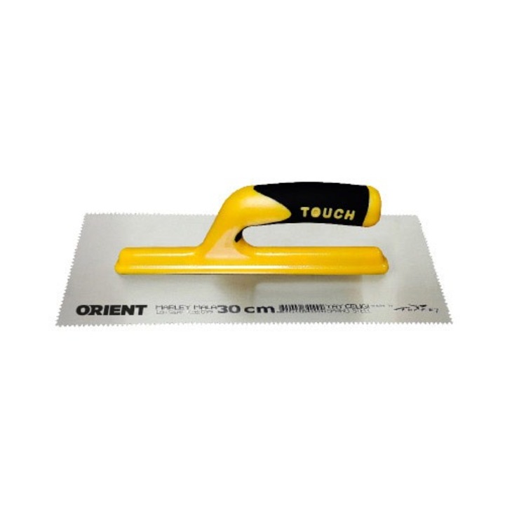 Rozsdamentes Acél Vakolókanál, Ergonomikus Markolat - 30 cm, YB01030PT