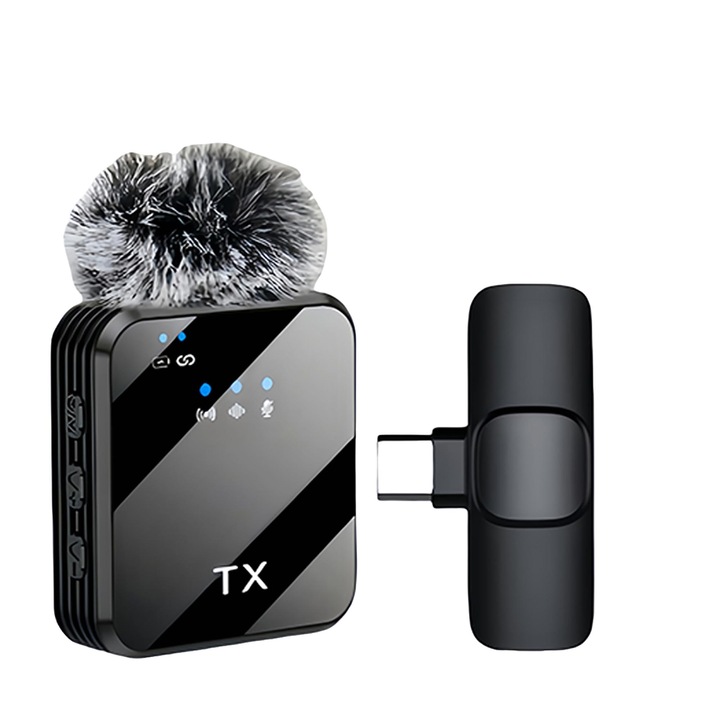 Microfon lavalier TRUE MARK, omnidirectional, jack 3.5mm, cablu 1.2m, pentru smartphone, DSLR, PC