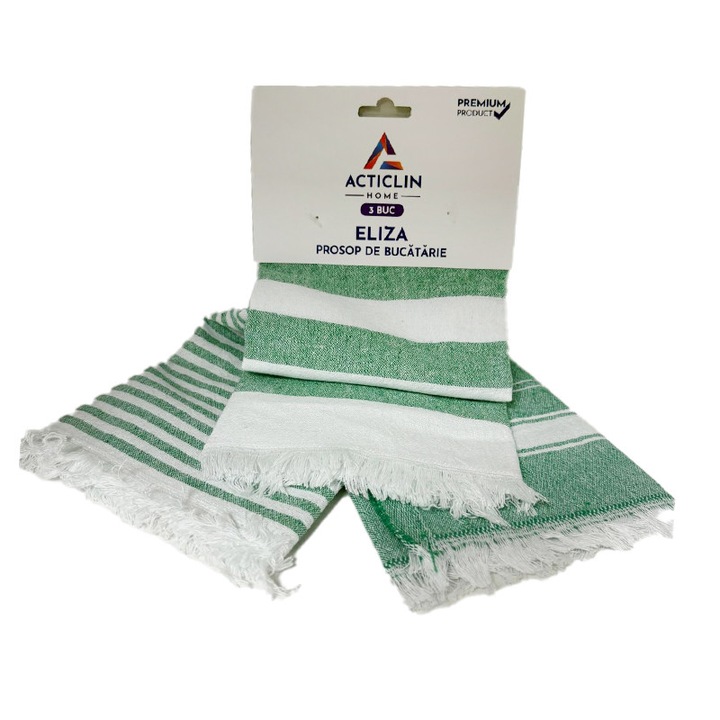 Set 3 prosoape de bucatarie Acticlin Eliza, multicolor, 65cm x 45cm