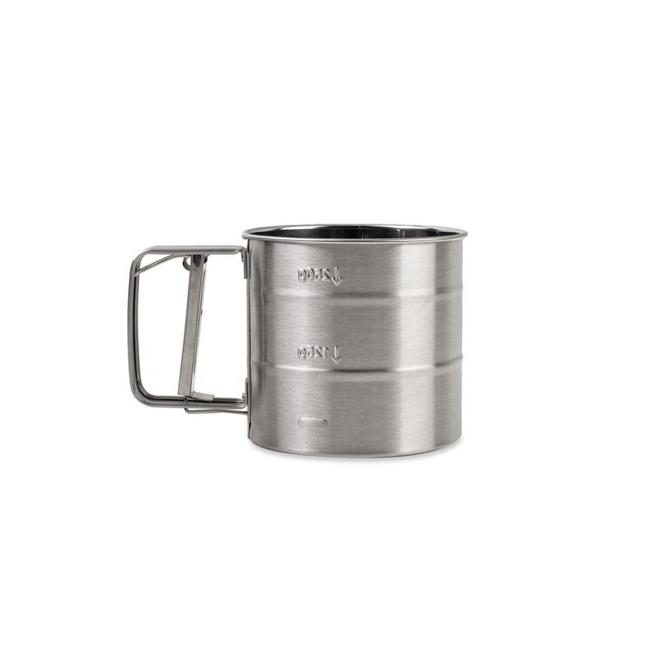 Sita manuală pentru făină, BREZIUM, argintie, 250g