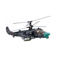 Set blocuri de construcție Elicopter militar KA-52 Sluban, 913 piese, plastic, multicolor