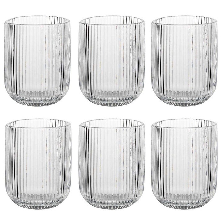 Pahare inalte cu fluture Florina Vacanza 270 ml set de 6 pahare