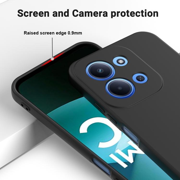 Husa pentru Xiaomi Redmi 15C 4G / 15C 5G, Silicon Premium Catifelat, Protectie Camere, Microfibra In Interior, Negru
