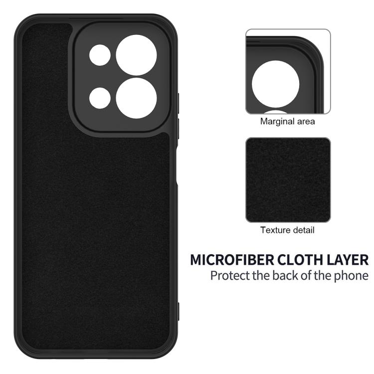 Husa pentru Xiaomi Redmi 15C 4G / 15C 5G, Silicon Premium Catifelat, Protectie Camere, Microfibra In Interior, Negru