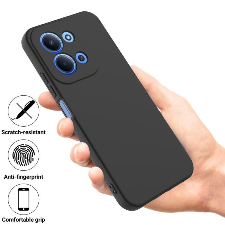 Husa pentru Xiaomi Redmi 15C 4G / 15C 5G, Silicon Premium Catifelat, Protectie Camere, Microfibra In Interior, Negru