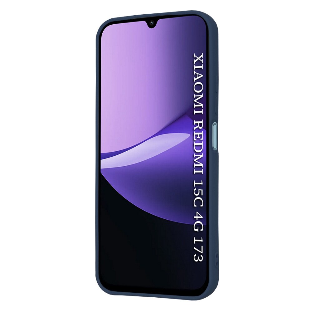 Husa pentru Xiaomi Redmi 15C 4G / 15C 5G, Silicon Premium Catifelat, Protectie Camere, Albastru Inchis