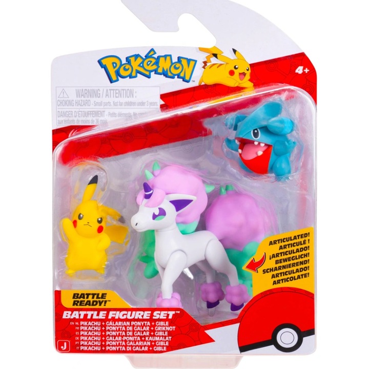 Figurina JAZWARES Pokemon Battle 3 Pack (pkw4097)
