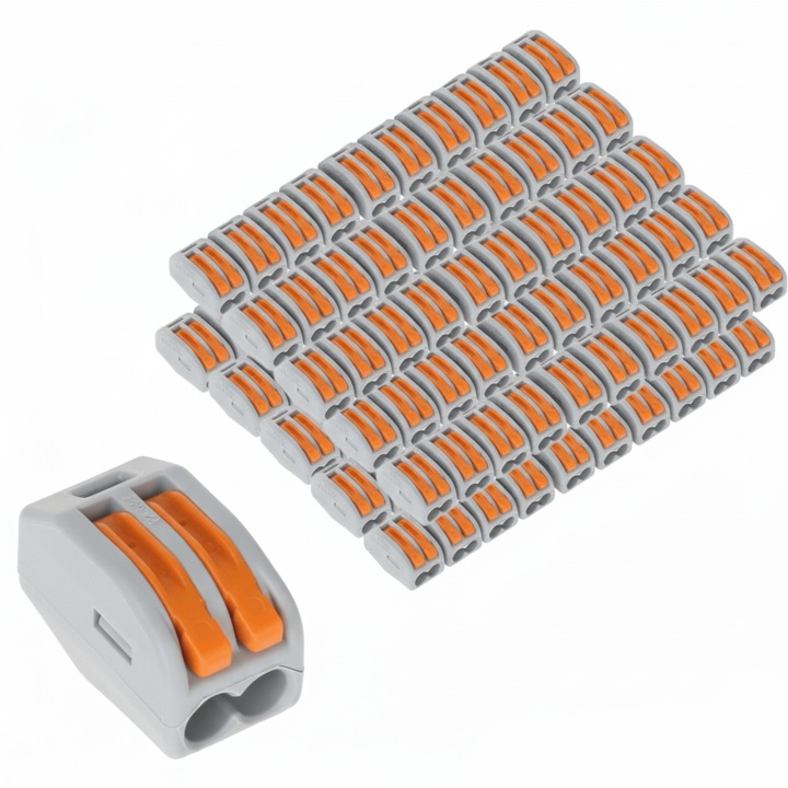 Set 100 Conectori rapizi Onuvio, 2 pini, 32A, 250V