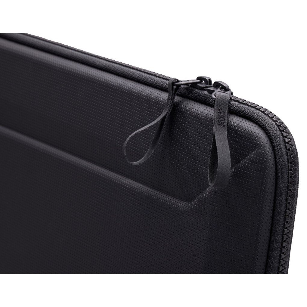 Etui pentru laptop, negru, 14", rezistent la impact si zgarieturi, din poliuretan reciclat