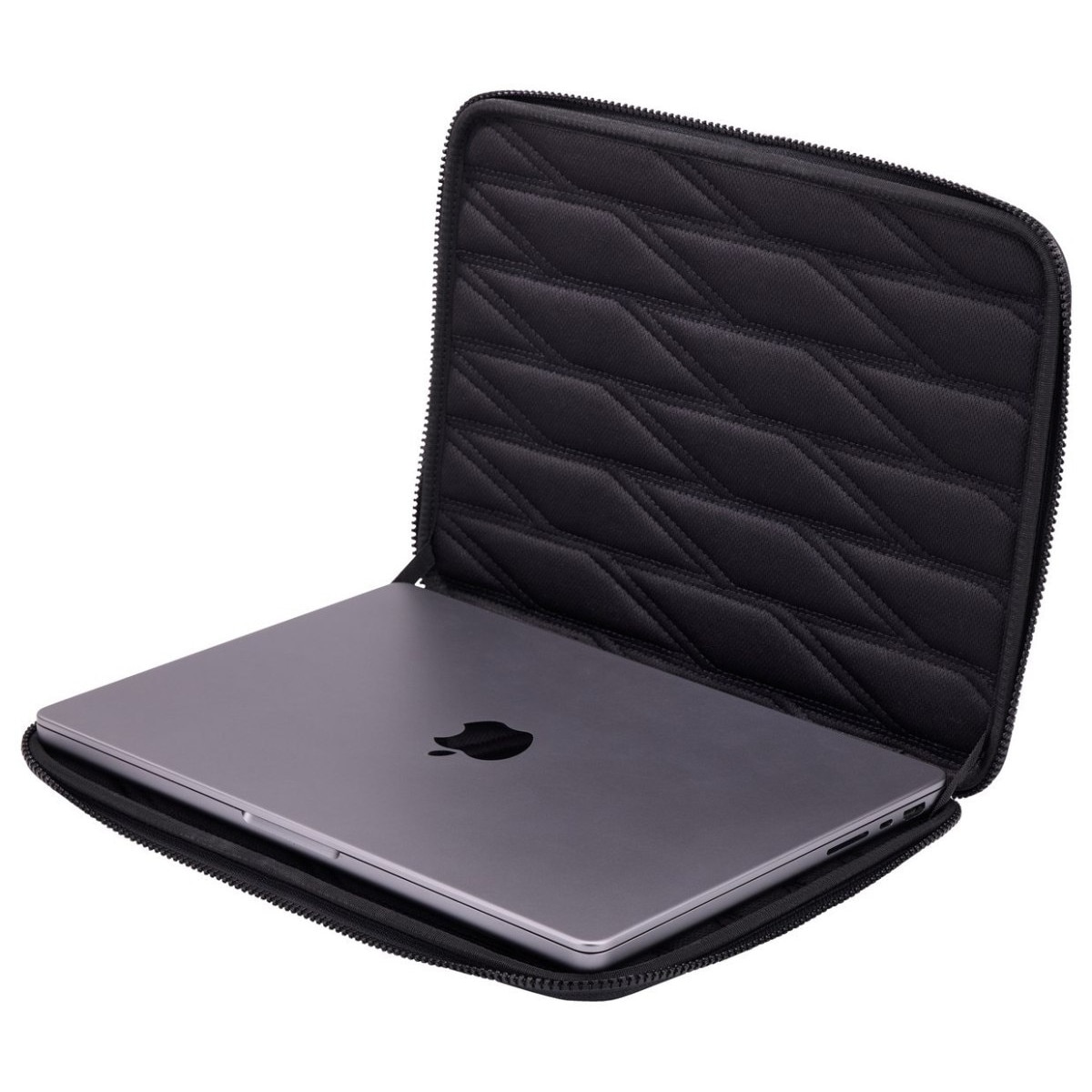 Etui pentru laptop, negru, 14", rezistent la impact si zgarieturi, din poliuretan reciclat