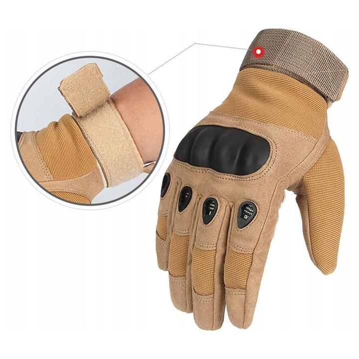 Bisanti taktikai kesztyű, nylon, krém, 24x11,5cm L