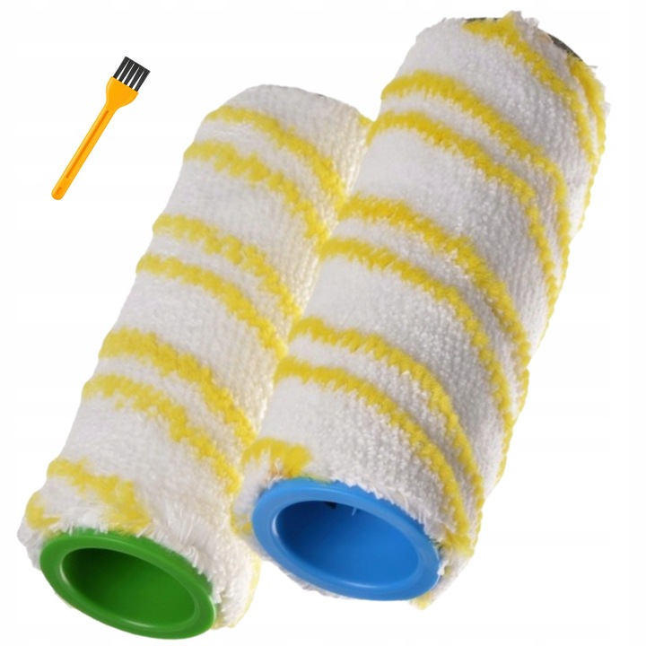 Set role de curatare Bisanti din microfibra pentru mopuri electrice Karcher, 2 bucati, 145x45mm