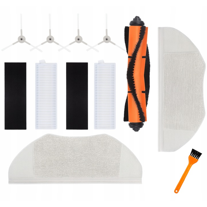 Bisanti kiegészítő készlet Xiaomi Mi Robot Vacuum-Mop Essential G1 robotporszívóhoz, 12 darab, HEPA szűrők, kefék, többszínű