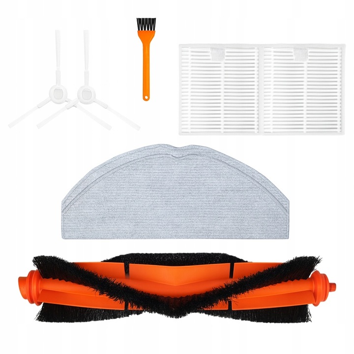 Set accesorii aspirator Xiaomi Robot Vacuum S20, 8 piese, filtre HEPA, perii, mop, multicolor