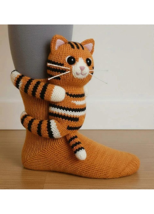 Дамски чорапи T-Rex, забавен дизайн, един размер, многоцветни