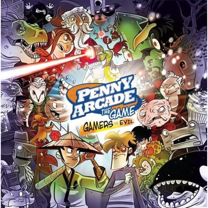 Joc Penny Arcade: The Game - Gamers vs. Evil, Cryptozoic, set 411 carti, pentru 2-4 jucători