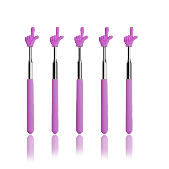 Set de 5 instrumente didactice, EMO, design telescopic, prindere confortabila, mov