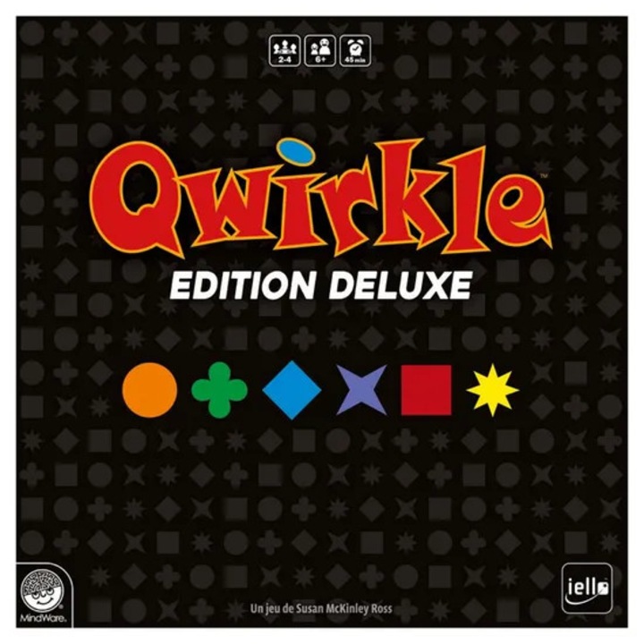Настолна игра - IELLO - Qwirkle deluxe - Стратегическа и логическа игра - Детска - Унисекс - Бяла