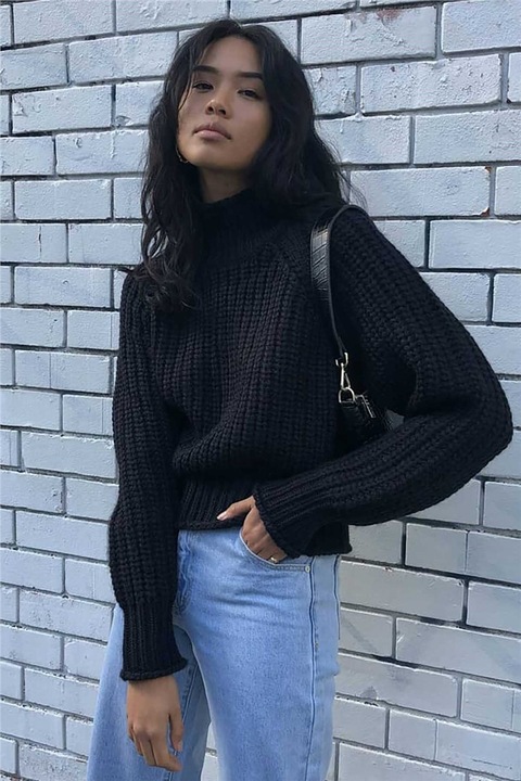 Bluza dama, Madmext, 289768, Negru, S