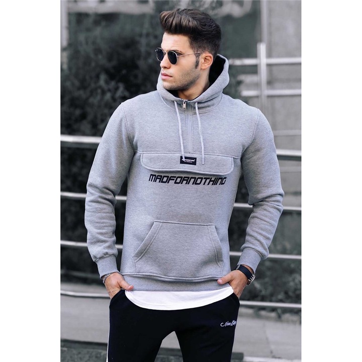 Férfi sportpulóverek, Madmext, 289511, Szürke