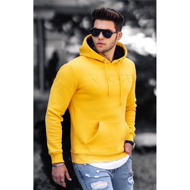 Férfi sport pulóverek, Madmext, 288881, Sárga