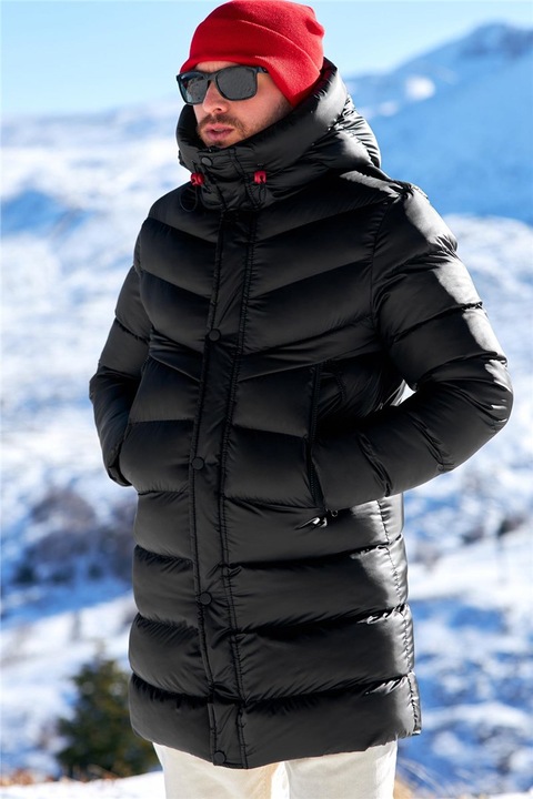 Férfi dzsekik és mellények, River Club, 408168, Fekete