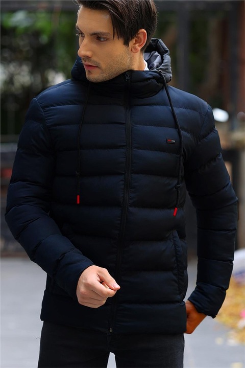 Férfi kabát és mellény, QAWWA, M, Tengerészkék, M