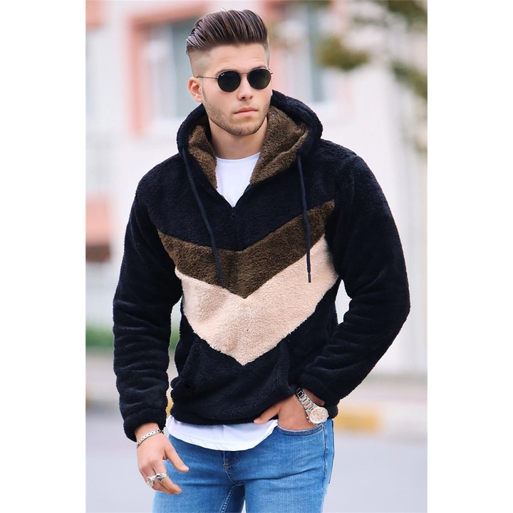 Férfi sportpulóverek, Madmext, 286813, Fekete