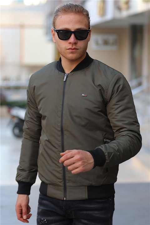 Férfi kabátok és mellények, River Club, 408402, Zöld, L