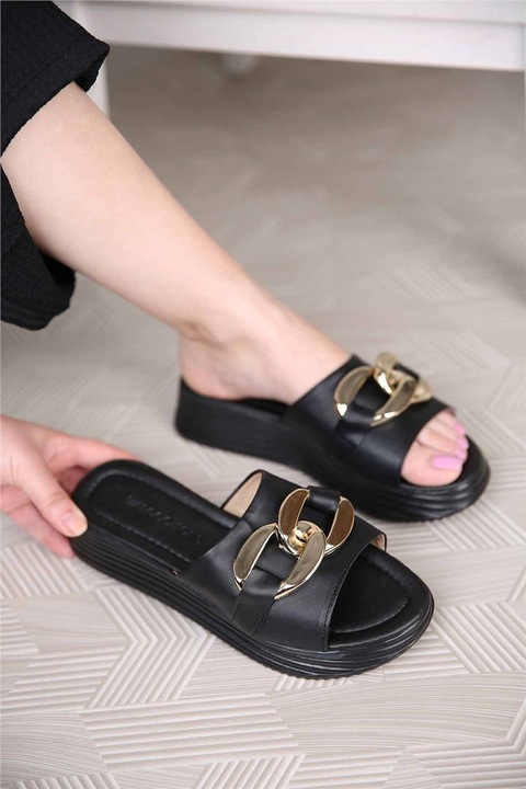 Női papucs, Moda Trend, 307614, Fekete, 38