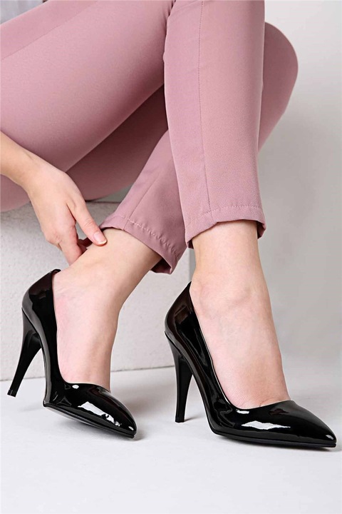 Pantofi pentru femei, Lac, Moda Trend, 316824, Negru, 38 EU