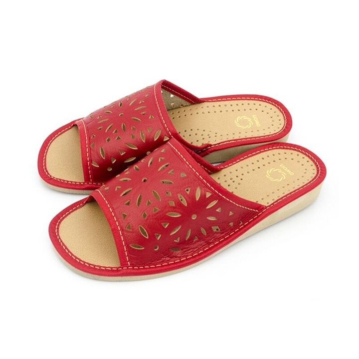 Дамски чехли Удобни противоплъзгащи дишащи без връзки, Червен, 39