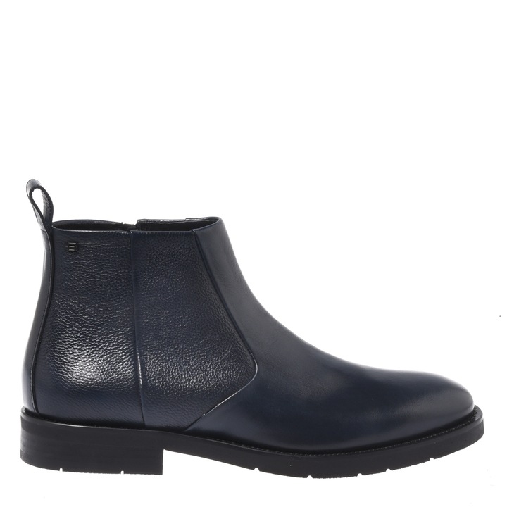 Baldinini, Ghete din piele cu fermoar, Albastru