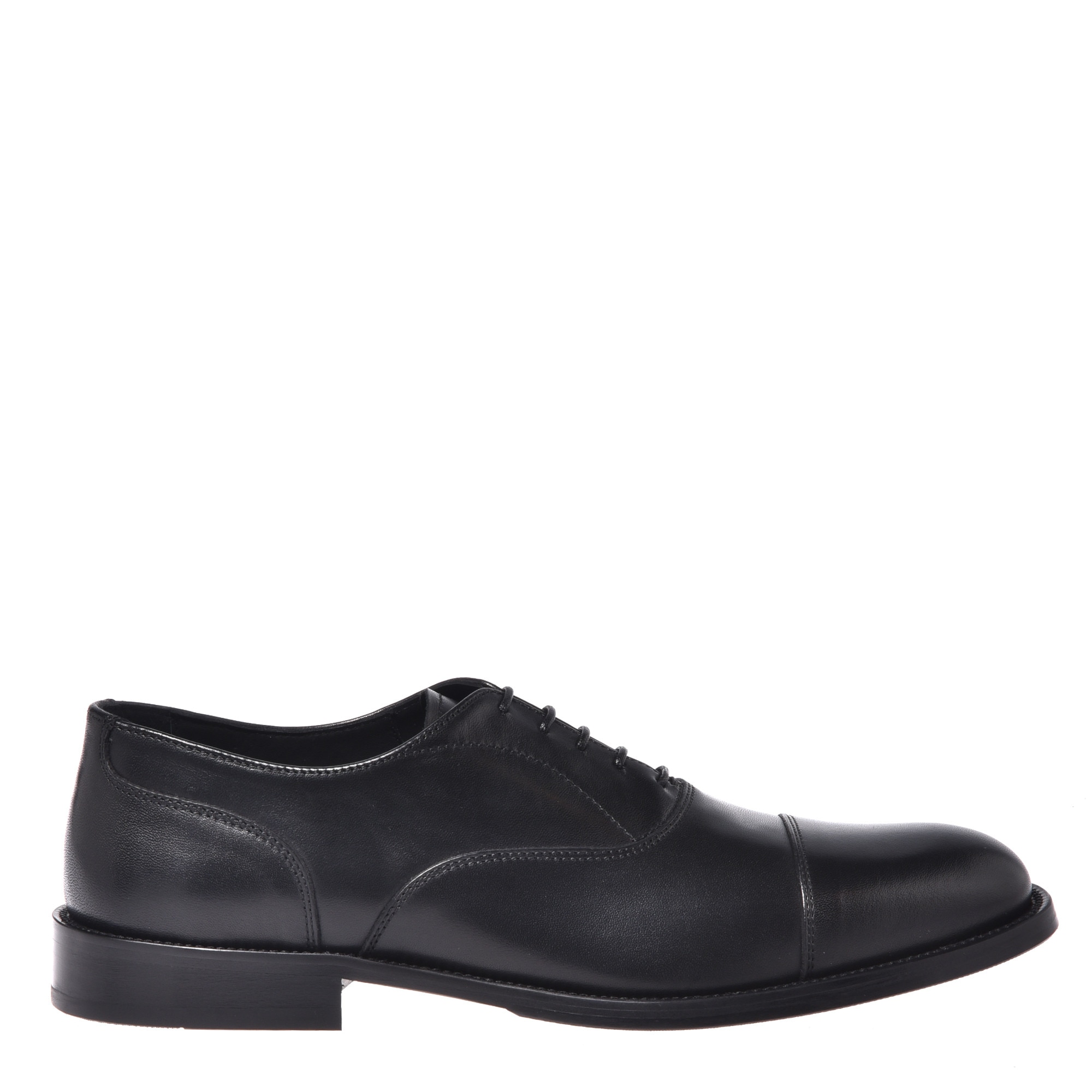 Baldinini, Pantofi loafer cu sireturi, Negru, 45
