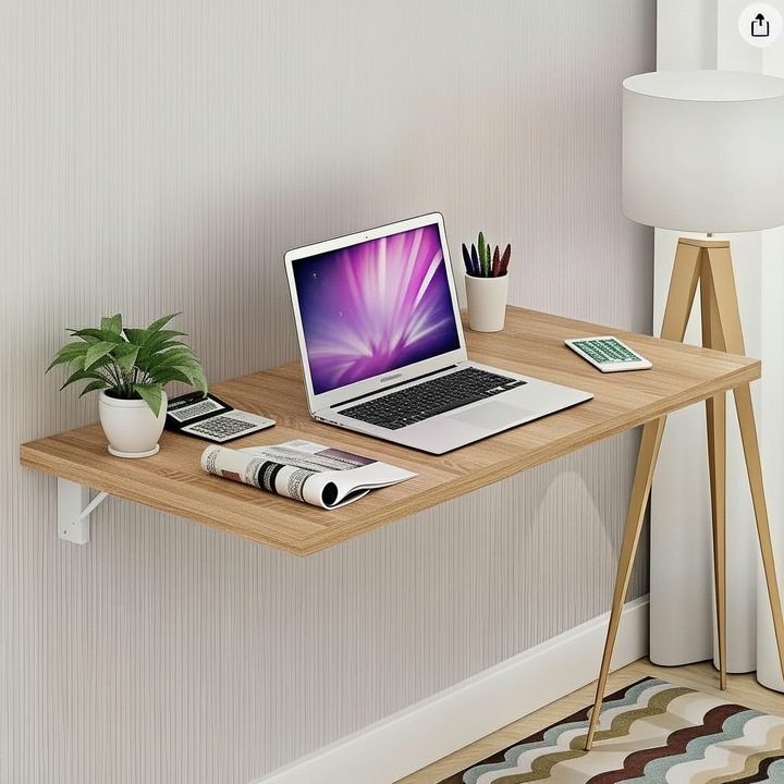 Сгъваема стенна маса, ПДЧ, 90х50см ДЪБ СОНОМА