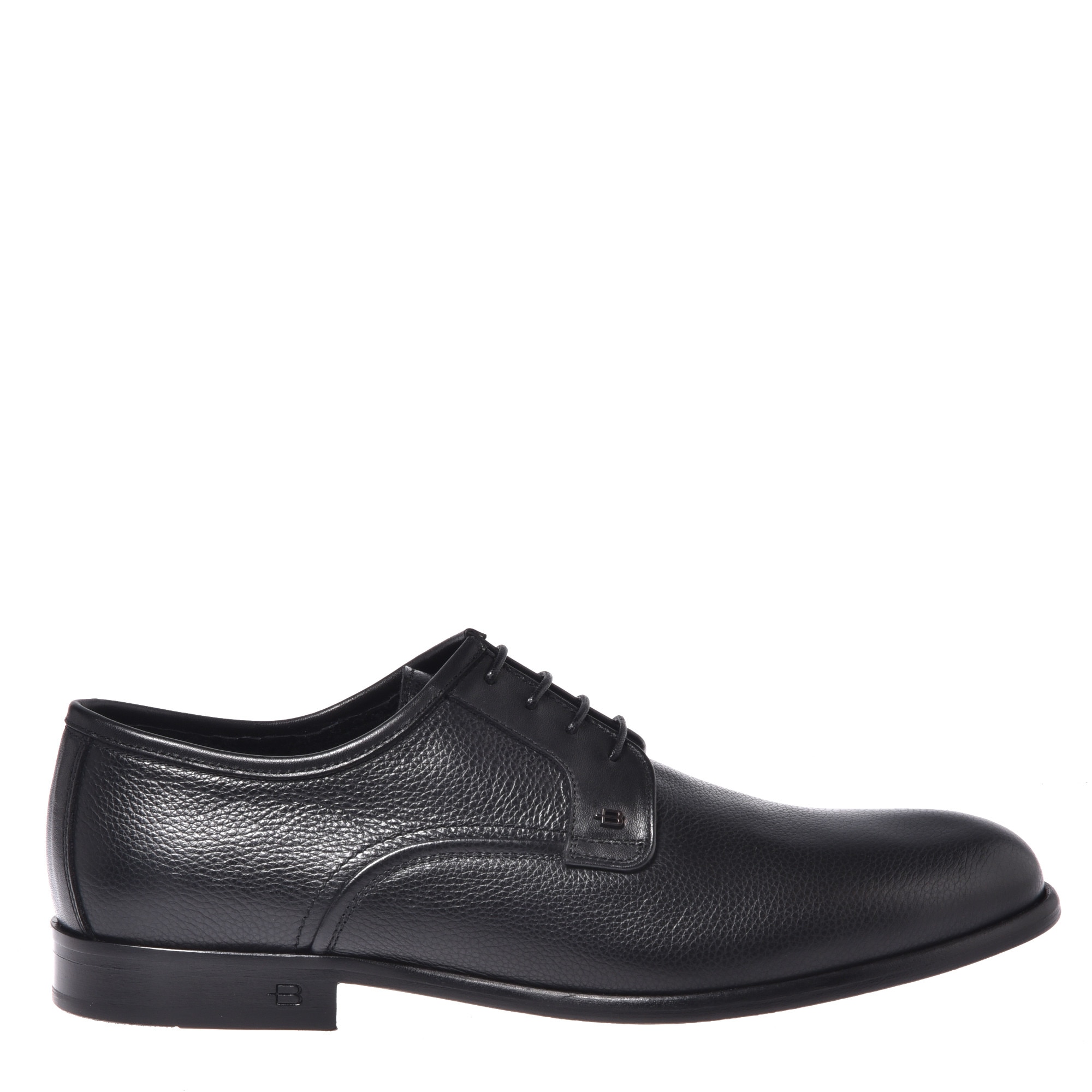 Baldinini, Pantofi din piele cu model texturat, Negru, 40