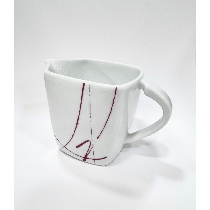 Carafă de lapte Tognana Energy Violet, 300 ml, porțelan