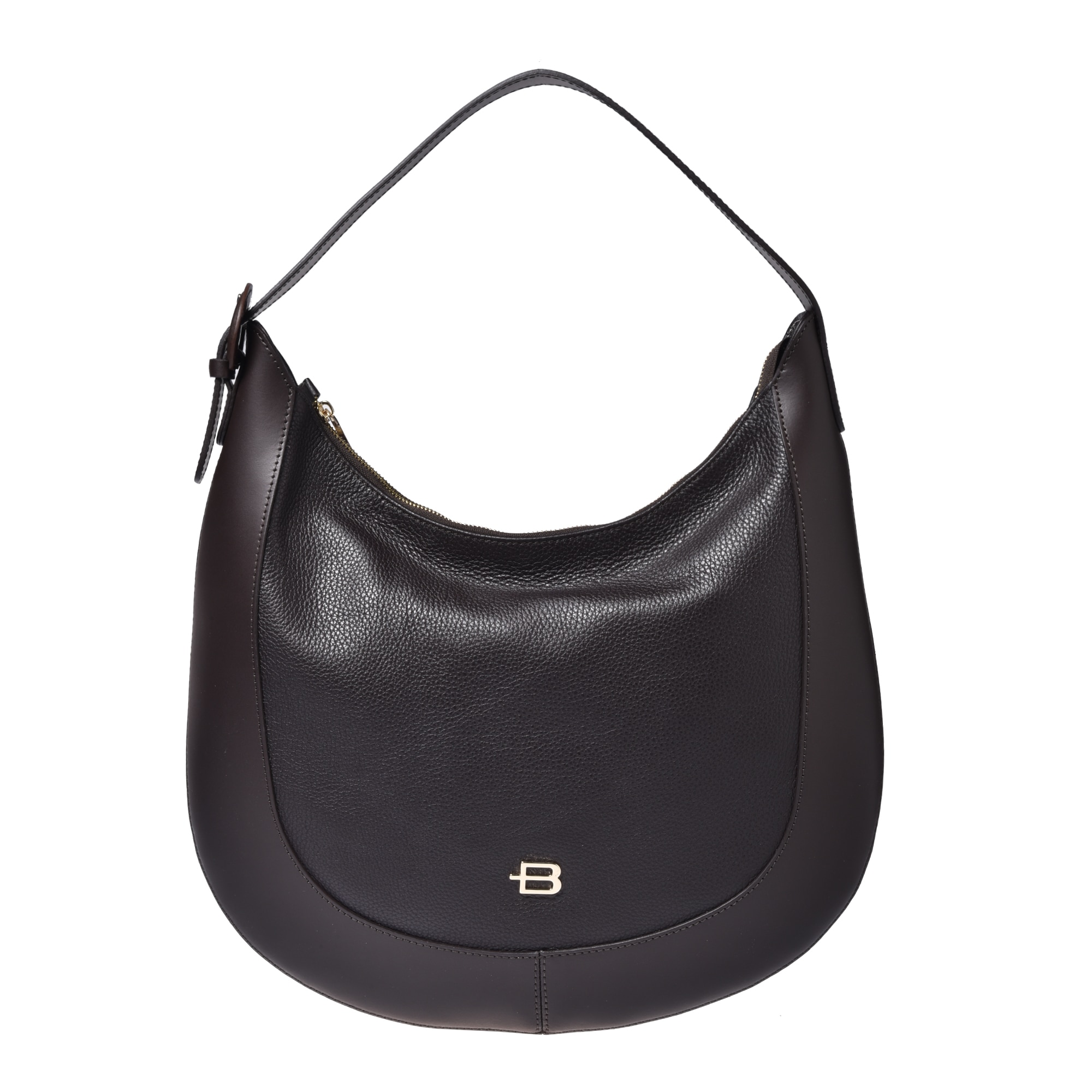 Baldinini, Geanta hobo din piele, Maro inchis