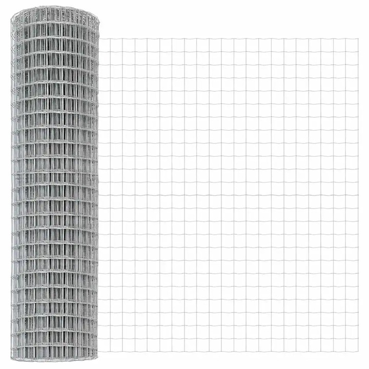 vidaXL Európai Kerítés 1 x 10 m PVC-bevonatú vas 42004621