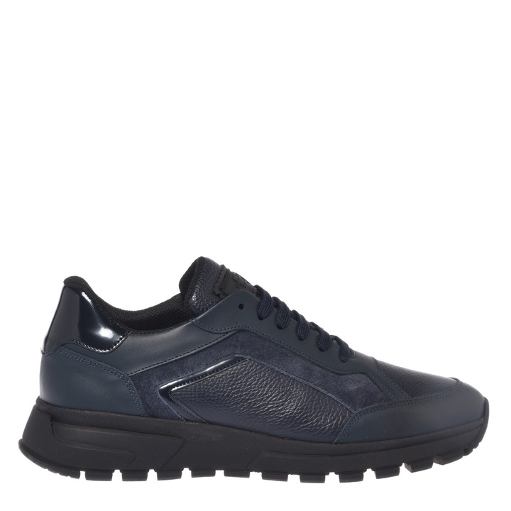 Baldinini, Pantofi sport low-cut din piele, Albastru