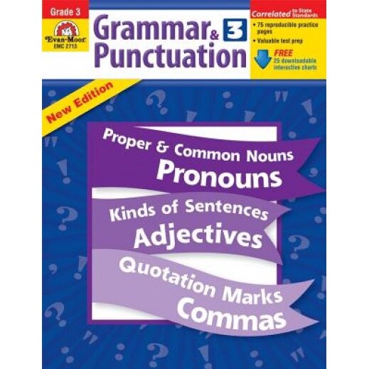 Grammar & Punctuation, Grade 3, Jo Ellen Moore, Evan-Moor Educational Publishers