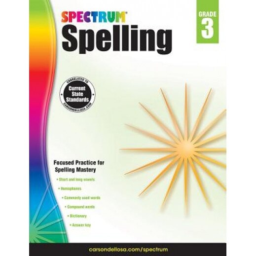 Spectrum Spelling, Grade 3, Spectrum (Compiled by)