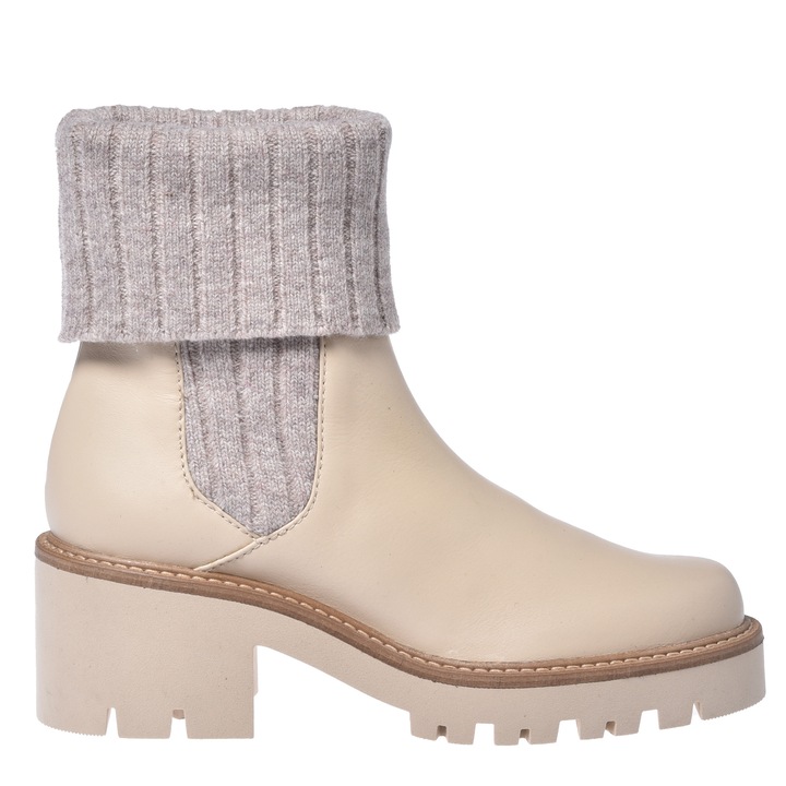 Baldinini, Ghete din piele si lana, Alb fildes