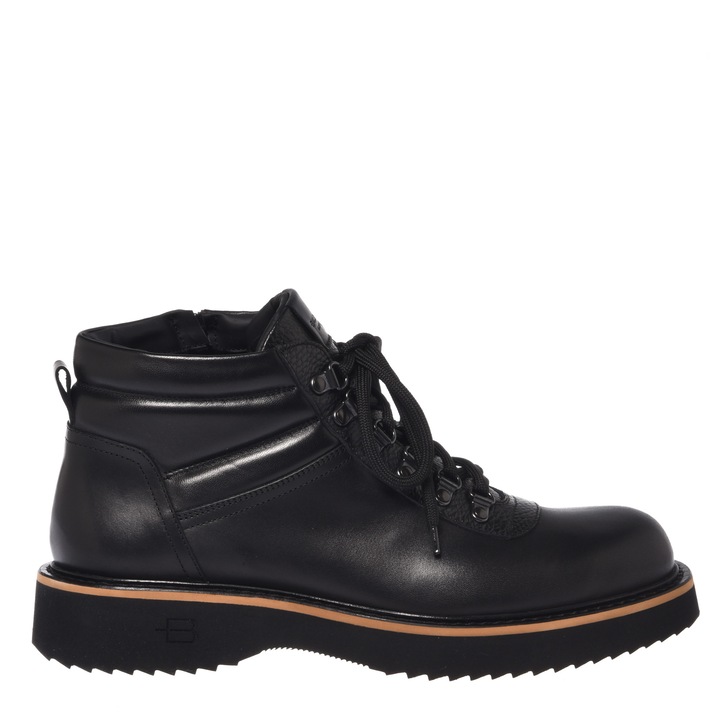 Baldinini, Ghete din piele cu sireturi, Negru