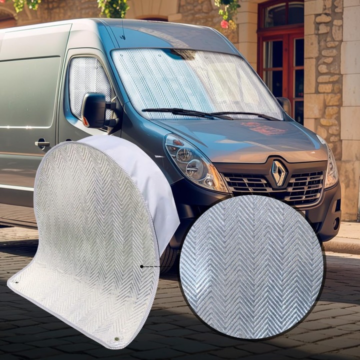 Set 2 huse termice pentru roata de rezerva, design Chevron, impermeabile, protectie UV all-season impotriva soarelui, zapezii si murdariei, potrivite pentru rulote, remorci, SUV si camion