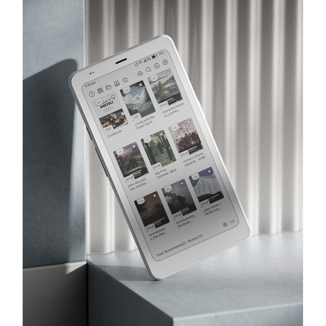 Tabletă BOOX Palma 2 Pro, 6.13 inch, 8GB RAM, 128GB, Alb - eMAG.ro
